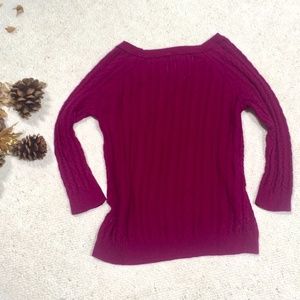 Rich Plum/Magenta pullover sweater